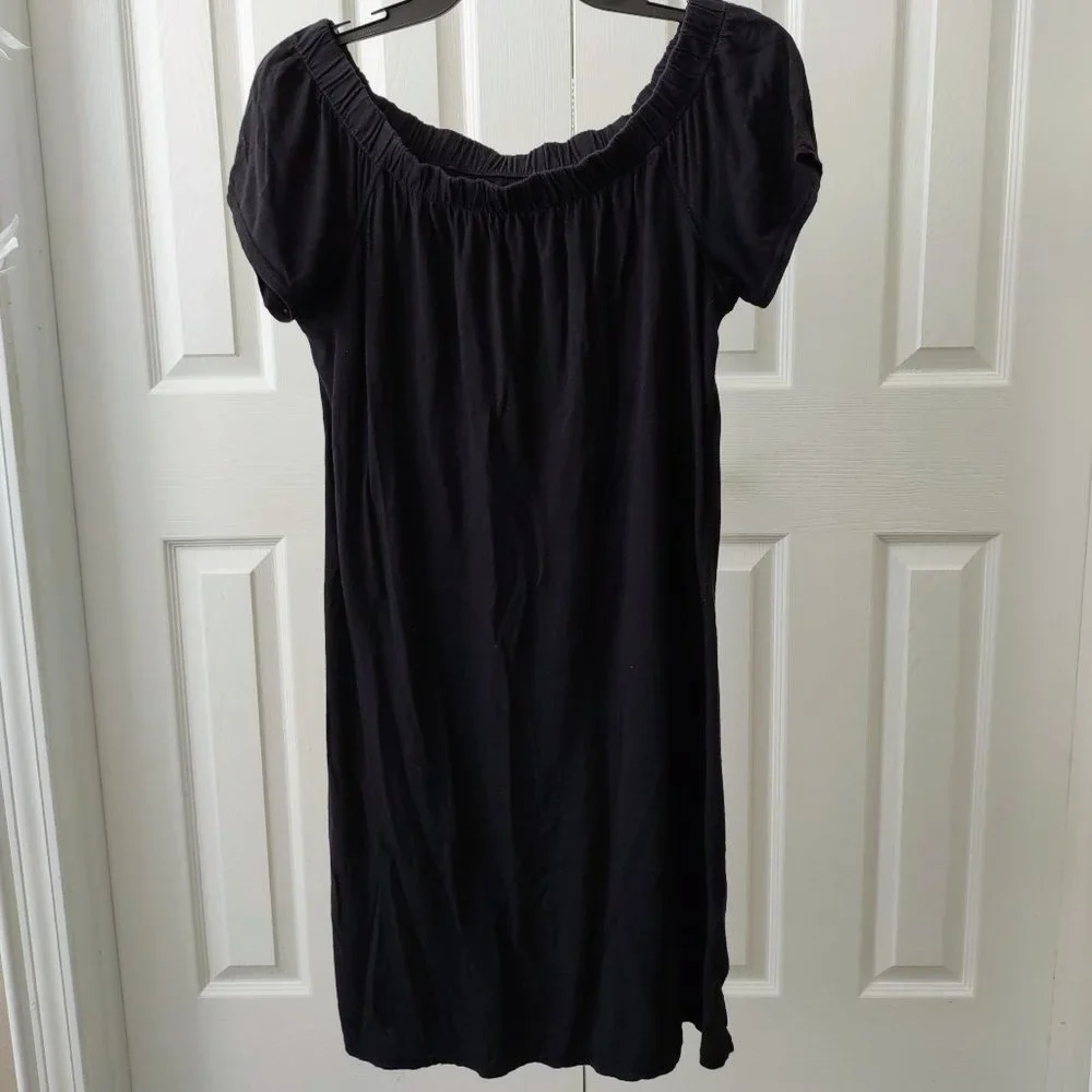 Off-Shoulder Black Dress - Picture 1 of 4